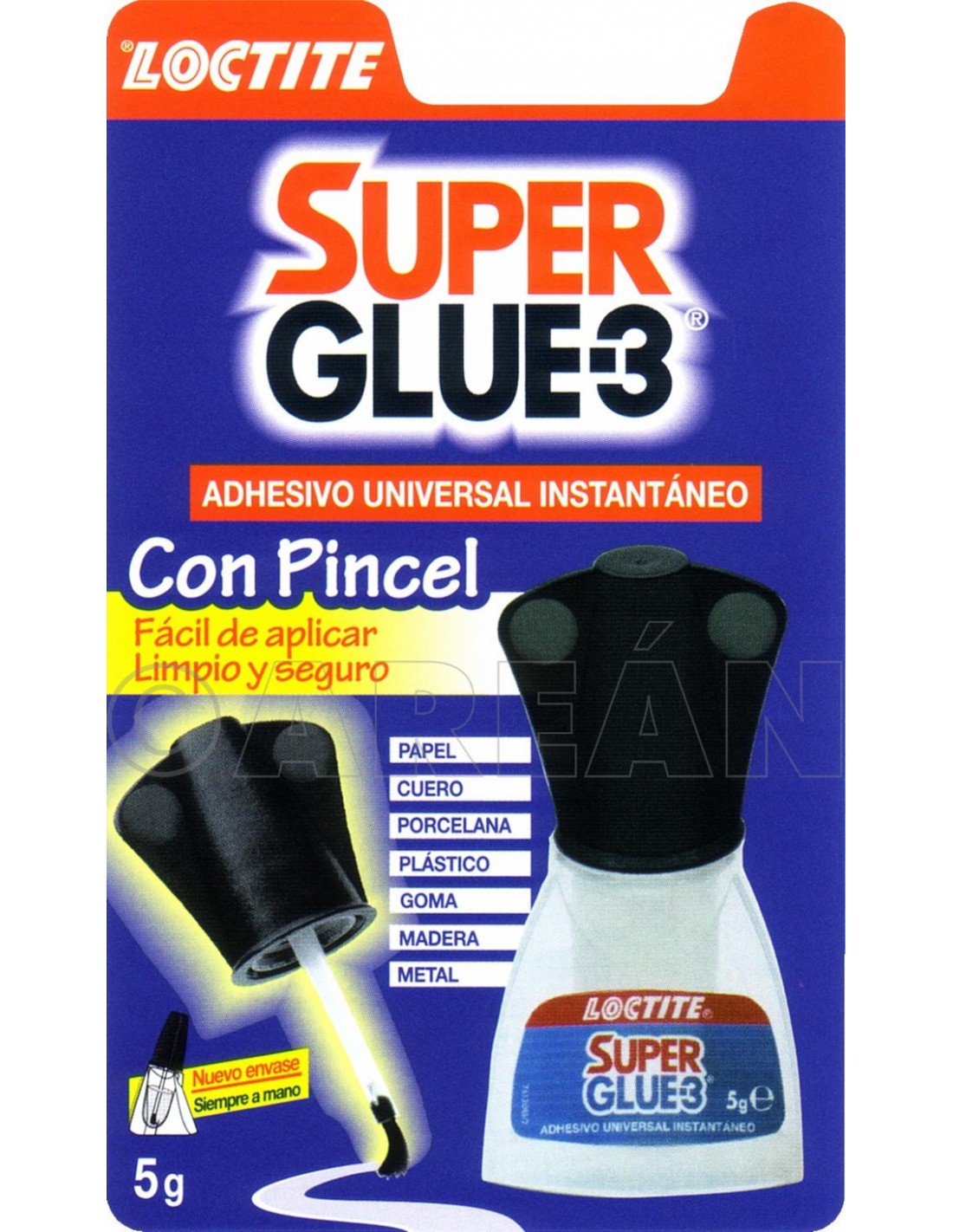 Adhesivo instantáneo Super Glue-3 LOCTITE con Pincel 5 gr